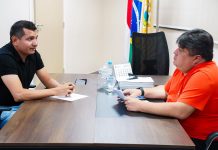 Presidente David Reis recebe vereador de Autazes para fortalecer diálogo institucional entre os municípios