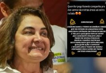 Maria do Carmo denuncia “salve” do CV contra Wilson Lima e Tadeu de Souza