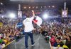 Cidade lança candidatura com Arena lotada e recado à oposição: “Vou responder com trabalho”