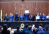 Presidente da Aleam, Adjuto Afonso, entrega Título de Cidadão do Amazonas a dirigentes do Cieam